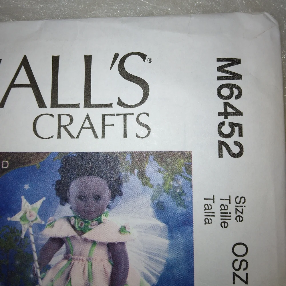 McCall's M6452 Costumes for American Girl Doll Princess Fairy Mermaid Br…